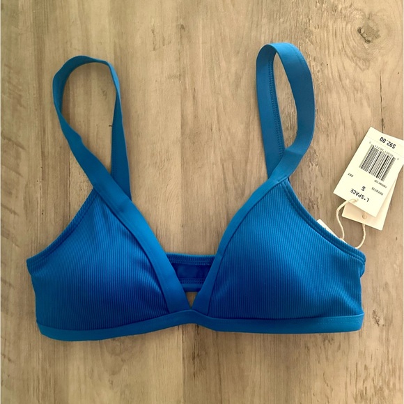 L*SPACE Ribbed Farrah Bikini Top (S) - Picture 4 of 4